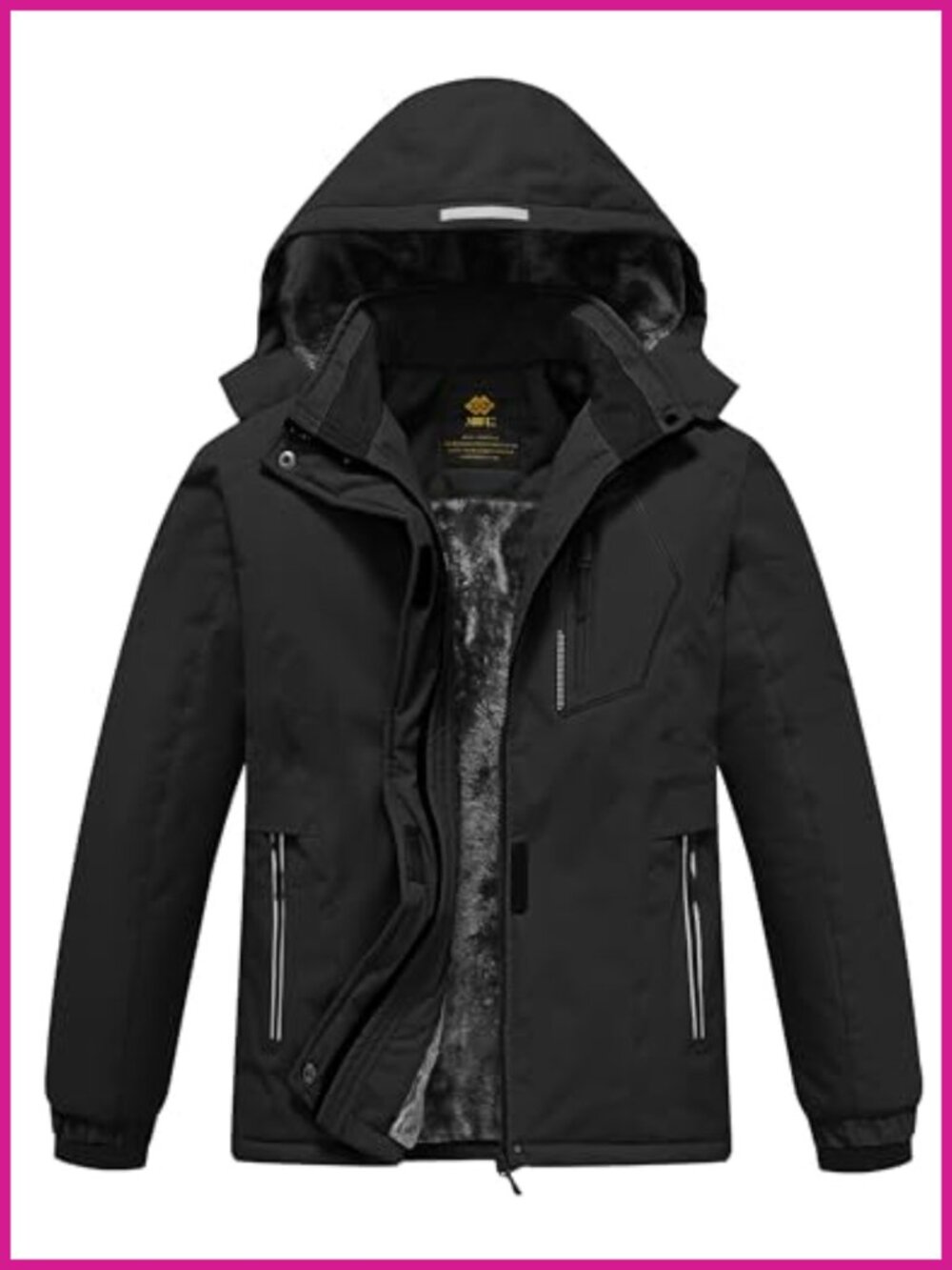 Girls Ski Jacket Winter Snow Coat Fleece Lined Water Resistant Snowboard